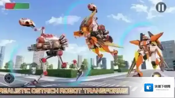 鸵鸟机器人汽车变形战争汽车